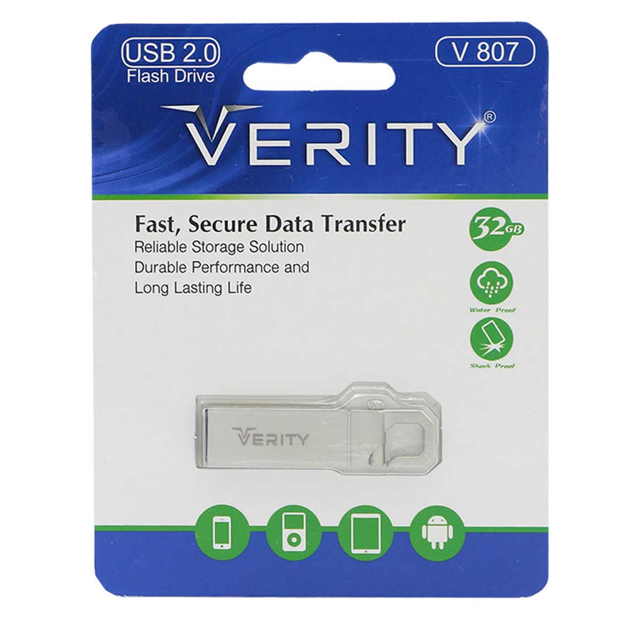 Verity V807 USB2.0 Flash Memory-32G (گارانتی آسان سرویس)